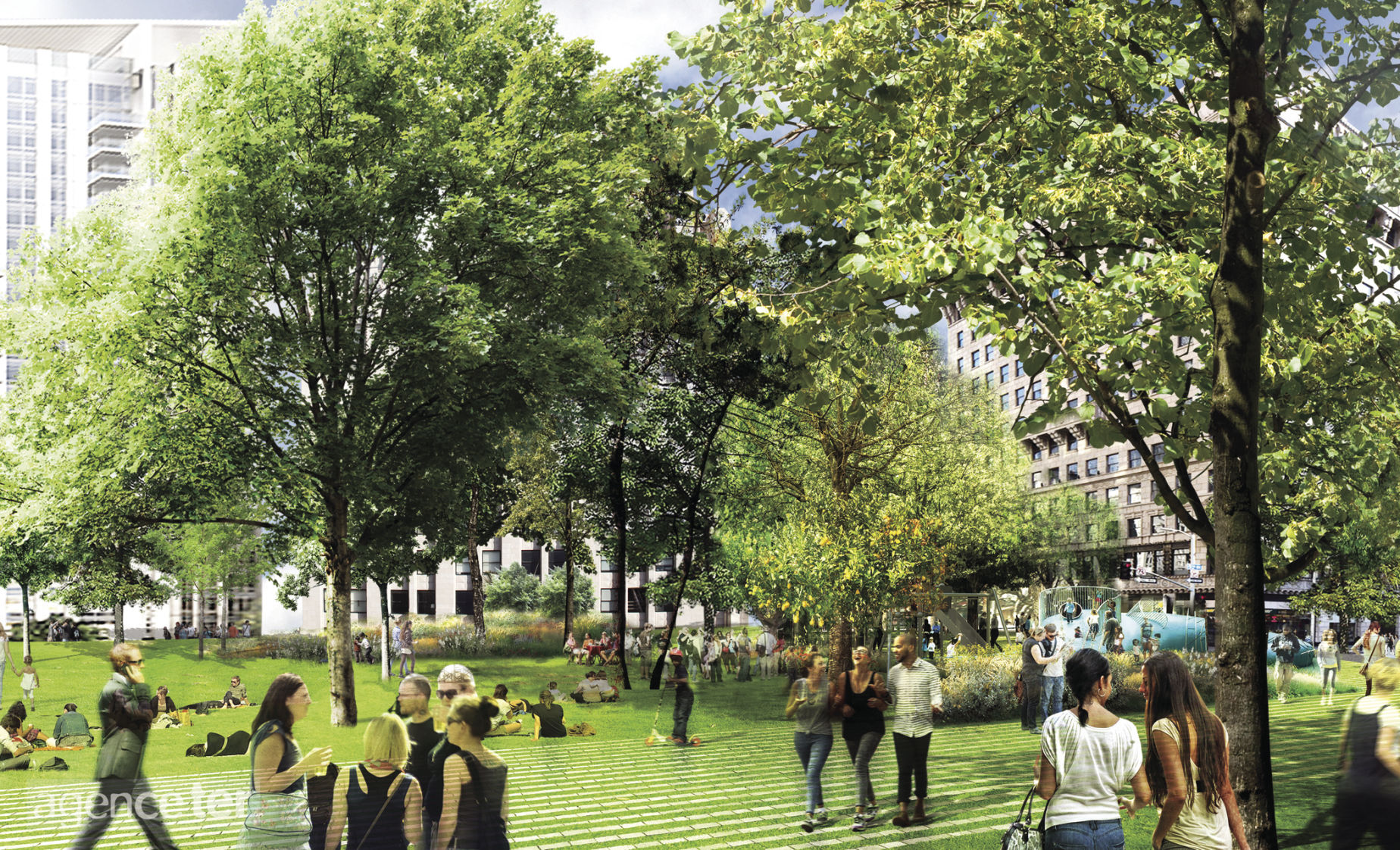 See Updated Designs for Pershing Square Renovation